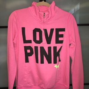 PINK Victoria's Secret half zip pullover